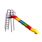 Huitich rainbow outdoor playground slide with a colorful climbing ladder and smooth sliding surface